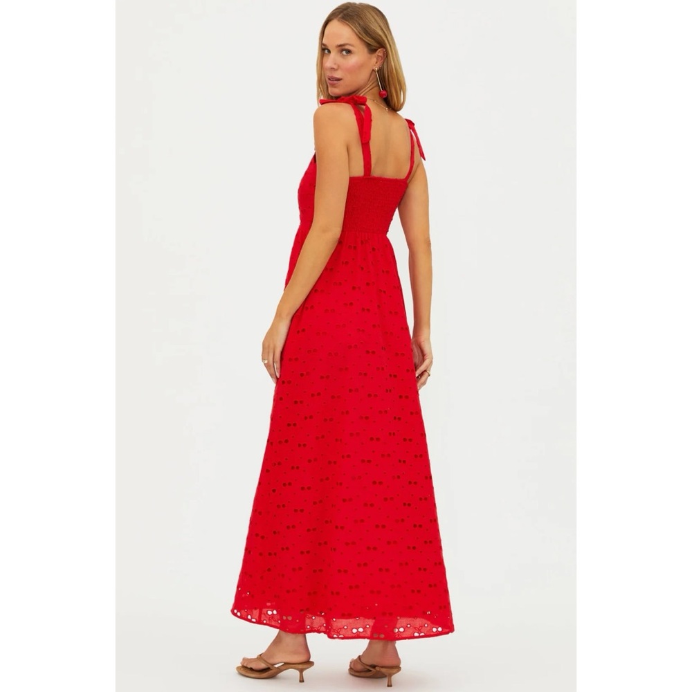 Beach Riot Charlotte Dress Cherry Eyelet - Picture 2 of 4